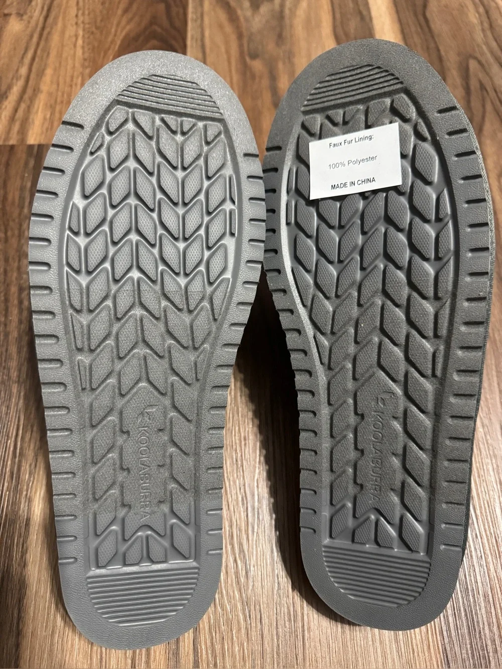 KOOLABURRA By UGG Rommie Men's Gray Slippers Faux Fur Lining Sz. 9 - Picture 7 of 9